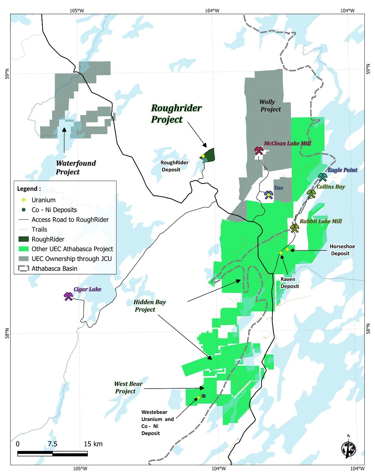Figure 1: Roughrider Location Map