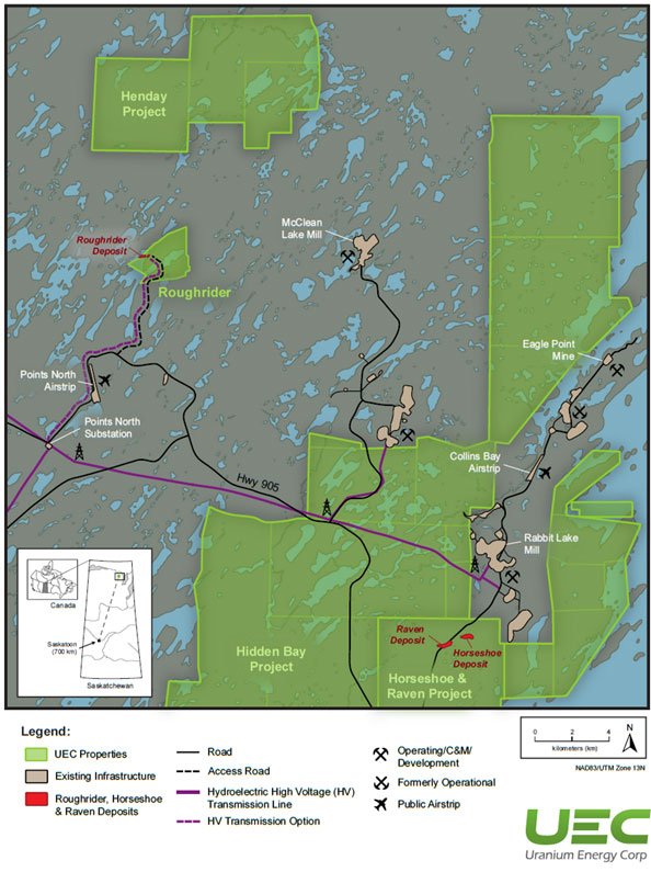 Figure 4 Roughrider Location Map